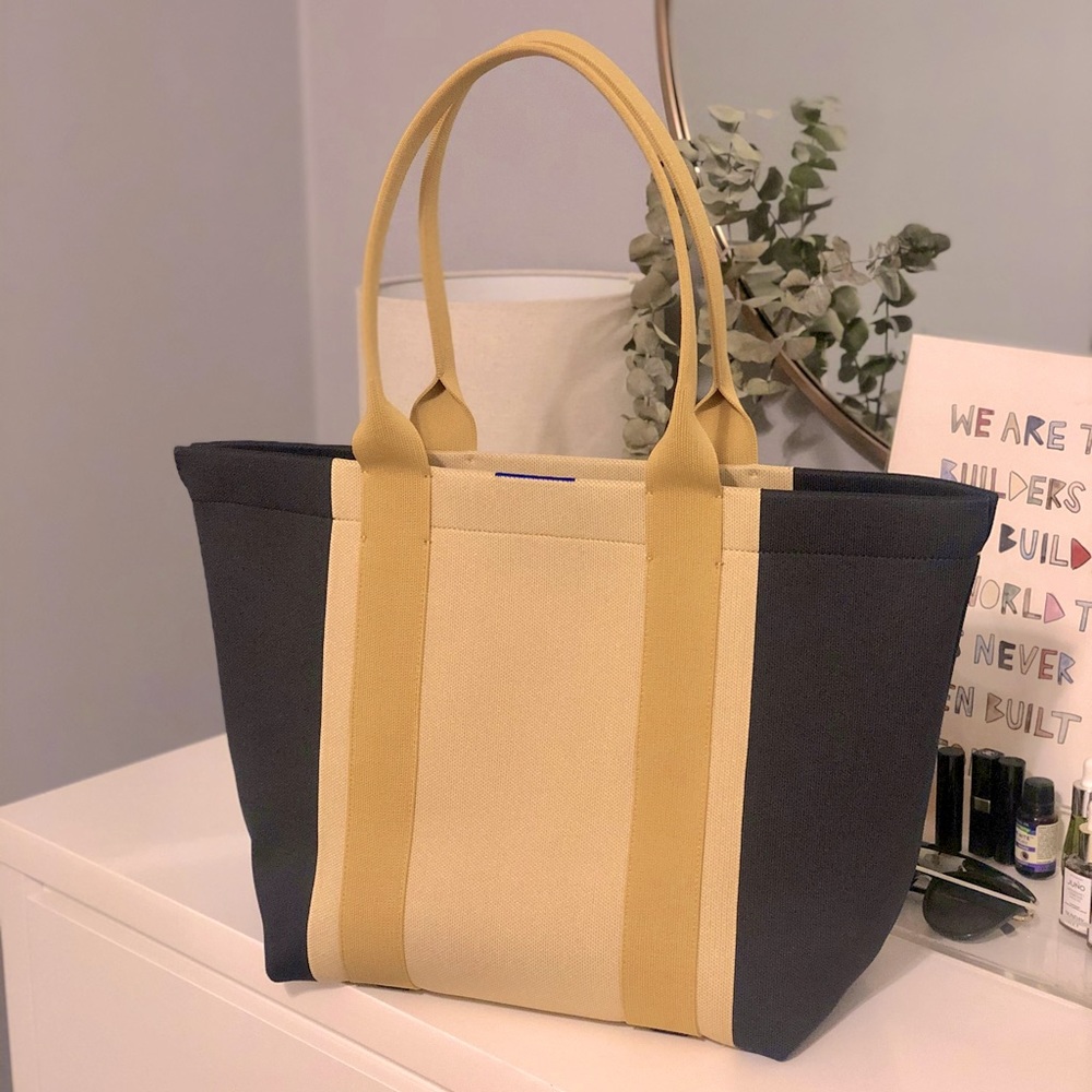 Rothy’s The Essential Tote in Ink and Ivory
